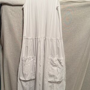 James Perse White Sleeveless Sundress sz large